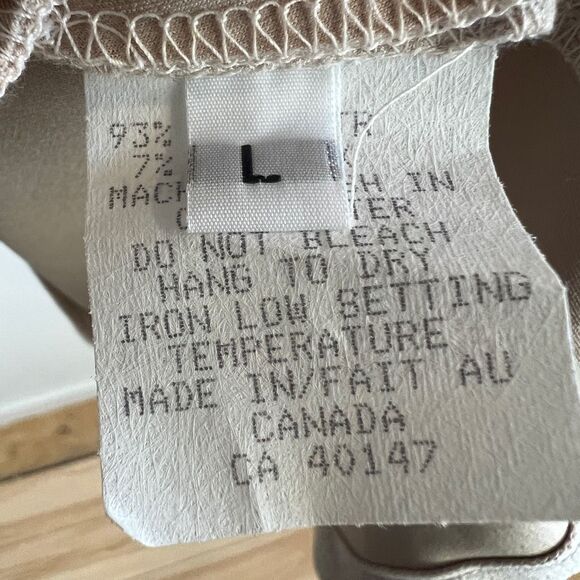 Vintage Made in Canada Meg Shop Large Faux Leather Long Bell Sleeve Mini Dress - Picture 6 of 16